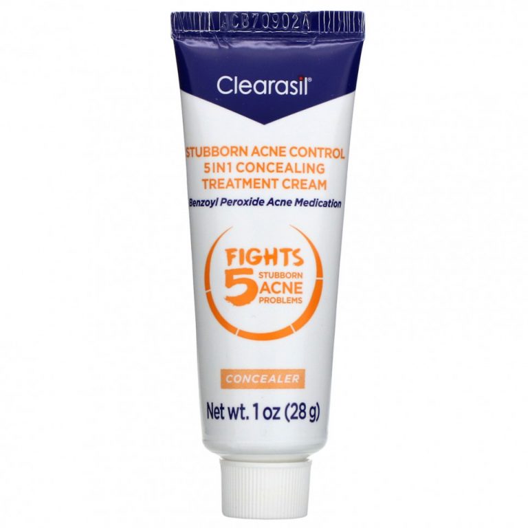 Clearasil, Stubborn Acne Control, маскирующий крем против акне 5-в-1, 28 г (1 унция)