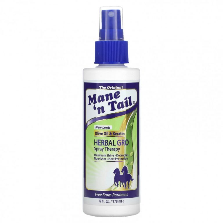 Mane ‘n Tail, Herbal Gro Spray Therapy, оливковое масло и кератин, 178 мл (6 жидк. Унций)