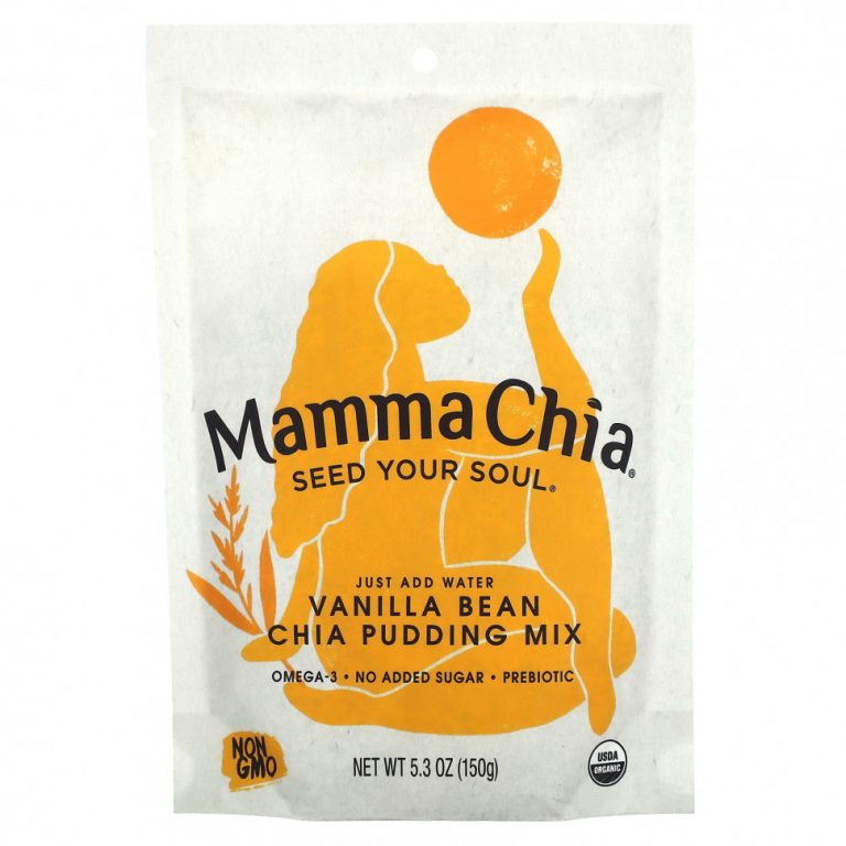 Mamma Chia, Смесь для пудинга с чиа, ваниль, 150 г (5,3 унции)