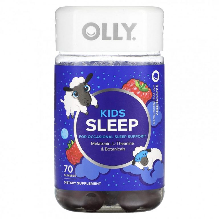 OLLY, Kids Sleep, Razzzberry« 70 жевательных таблеток