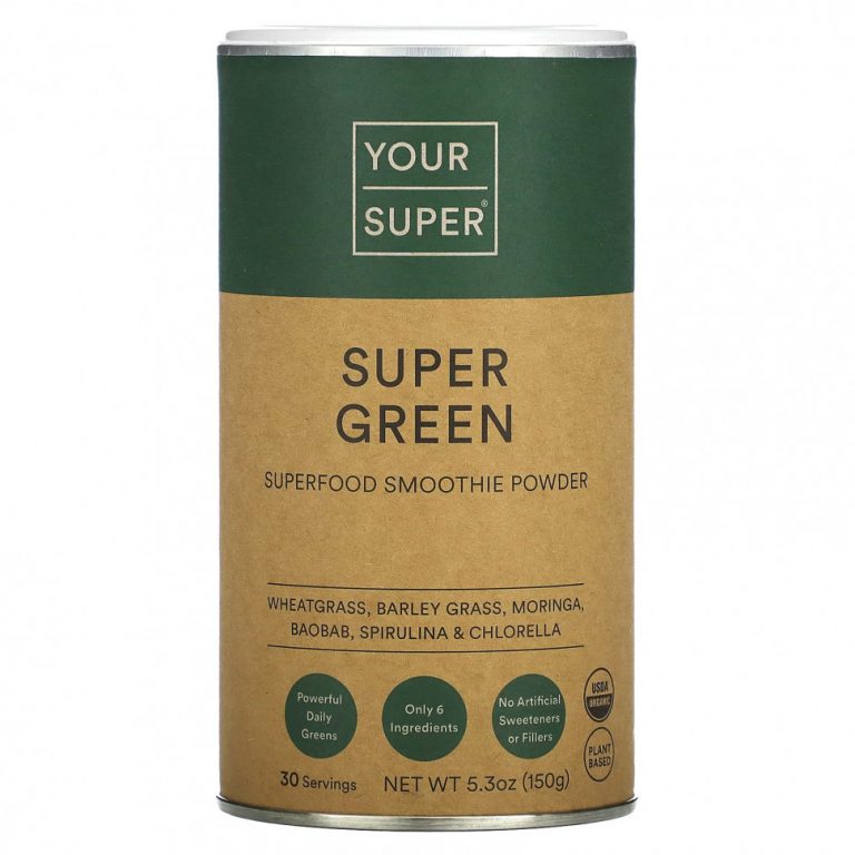 Your Super, Super Green, Superfood Smoothie Powder, 5.3 oz (150 g)