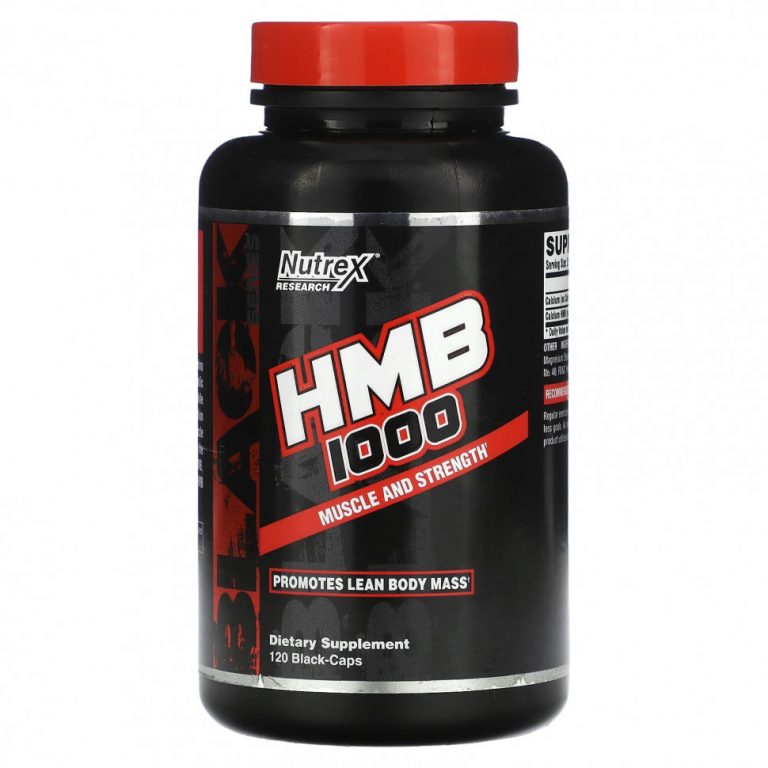 Nutrex Research, Black Series, HMB 1000« 120 черных капсул