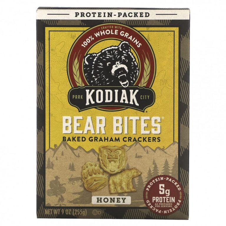 Kodiak Cakes, Bear Bites, запеченные крекеры с медом, 255 г (9 унций)