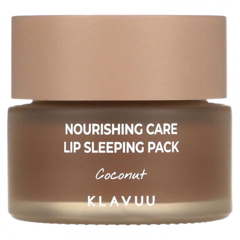 KLAVUU, Nourishing Care, ночная маска для губ, кокос, 20 г (0,70 унции)