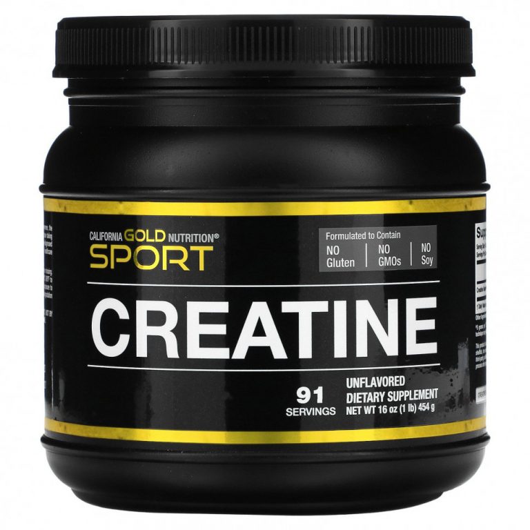 California Gold Nutrition, Creatine Powder, микронизированный моногидрат креатина, Creapure, без запаха, 16 унций (454 г)