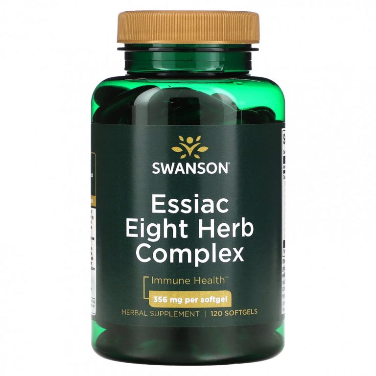 Swanson, Essiac Eight Herb Complex, 356 мг, 120 мягких таблеток