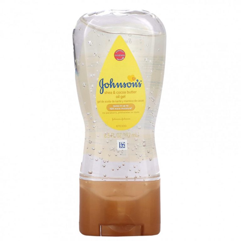 Johnson & Johnson, Гель с маслом ши и маслом какао, 192 мл (6,5 жидк. Унции)