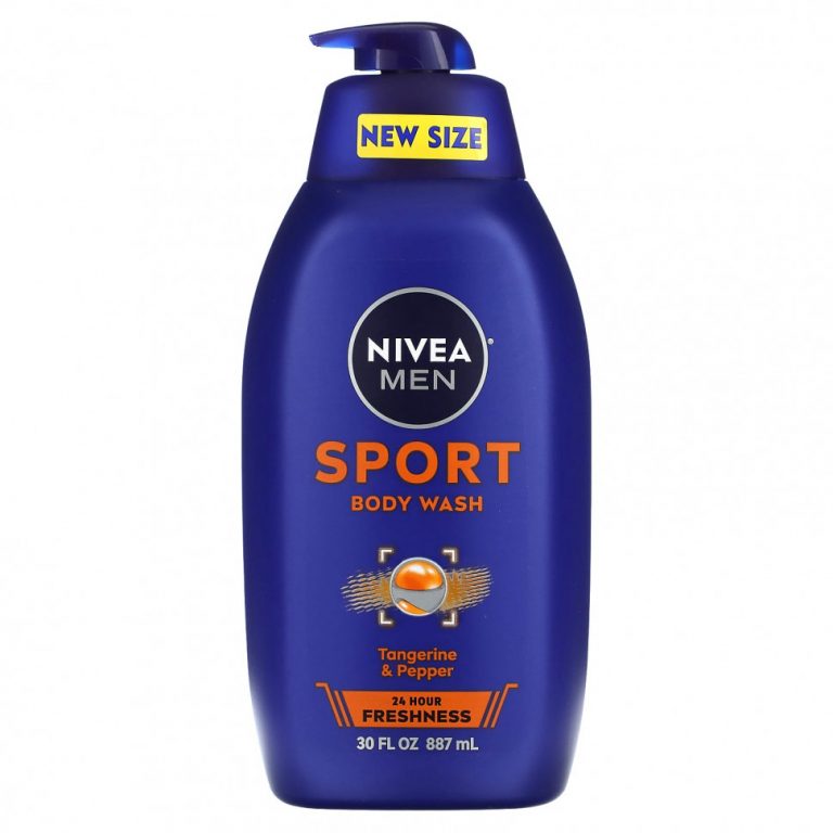 Nivea, Мужское, спортивное гель-гель, мандарин и перец, 887 мл (30 жидк. Унций)