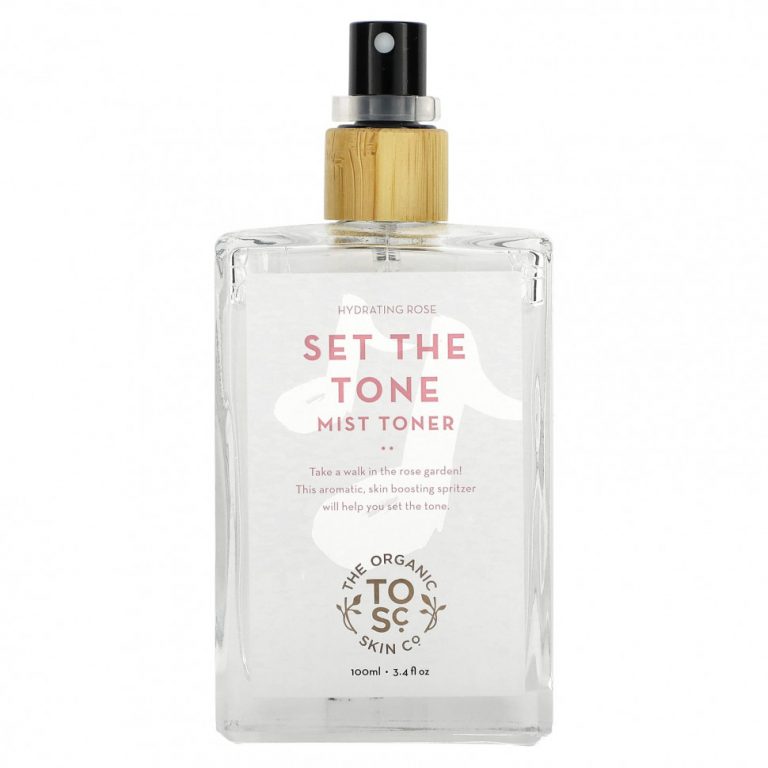 The Organic Skin Co., Set The Tone, тоник-спрей, увлажняющая роза, 100 мл (3,4 жидк. Унции)