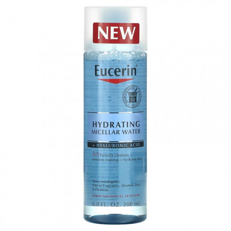 Eucerin, Hydrating Micellar Water + Hyaluronic Acid, 6.8 fl oz (200 ml)