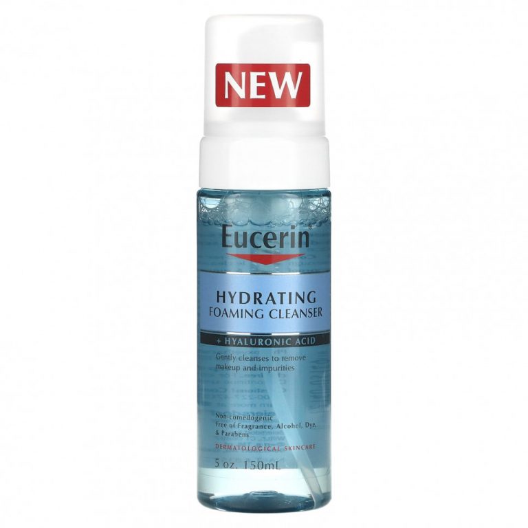 Eucerin, Hydrating Foaming Cleanser + Hyaluronic Acid, 5 oz (150 ml)