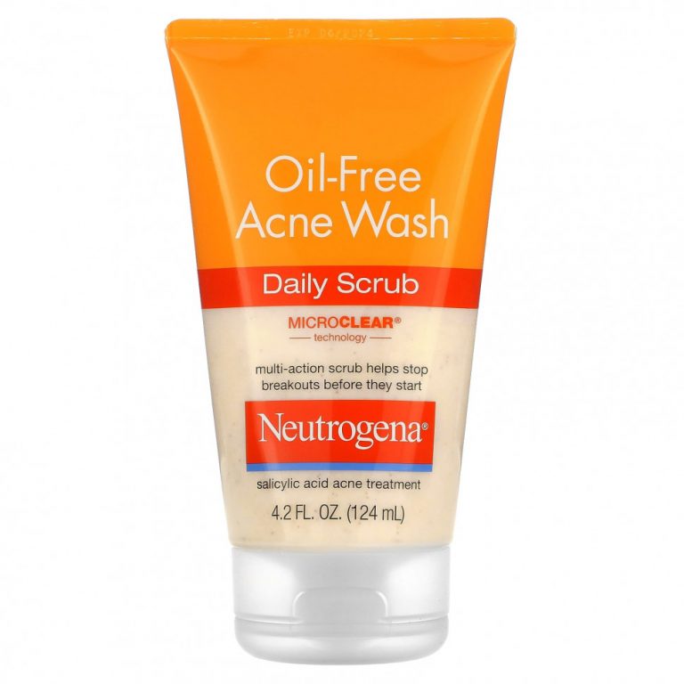 Neutrogena, Oil-Fresh Acne Wash, ежедневный скраб, 124 мл (4,2 жидк. Унции)