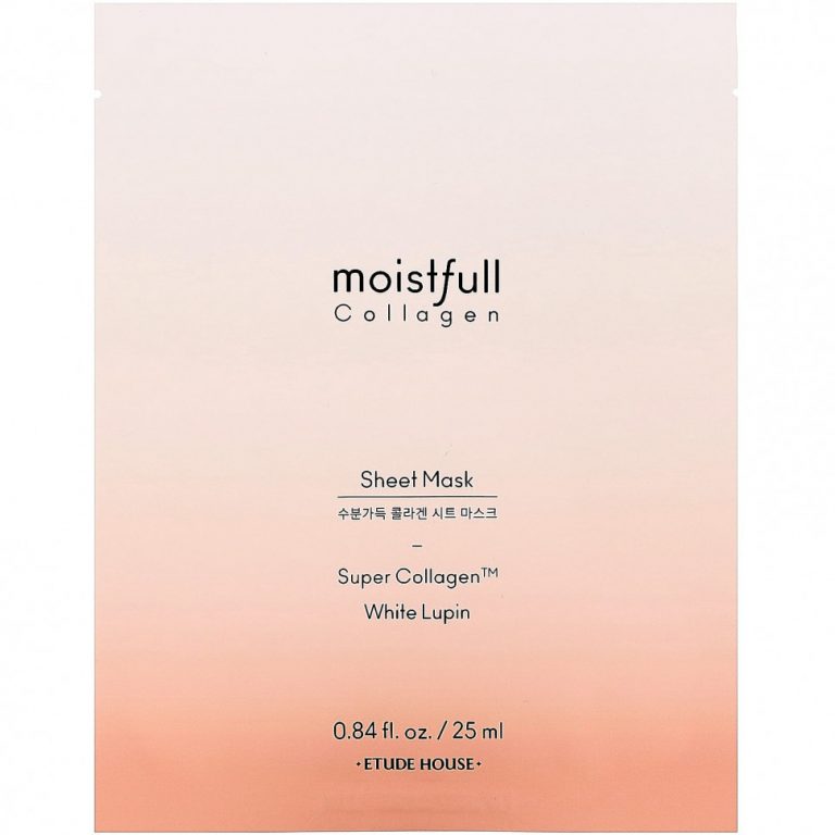 Etude, Moistfull Collagen, Beauty Sheet Mask, 1 Sheet, 0.84 fl oz (25 ml)