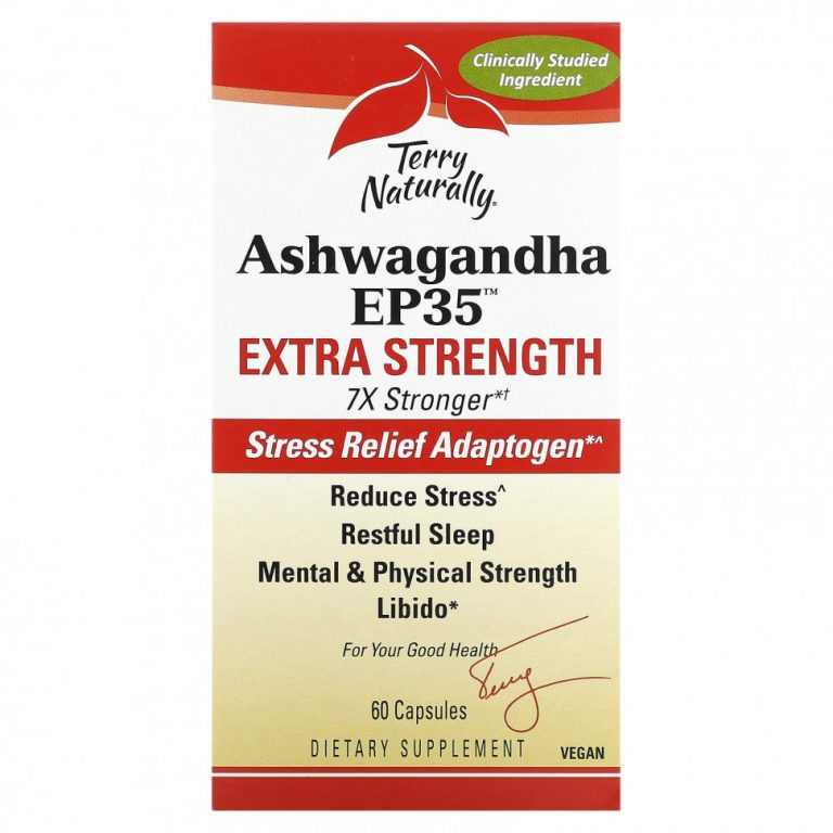 Terry Naturally, Ashwagandha EP35 Extra Strength, 60 капсул