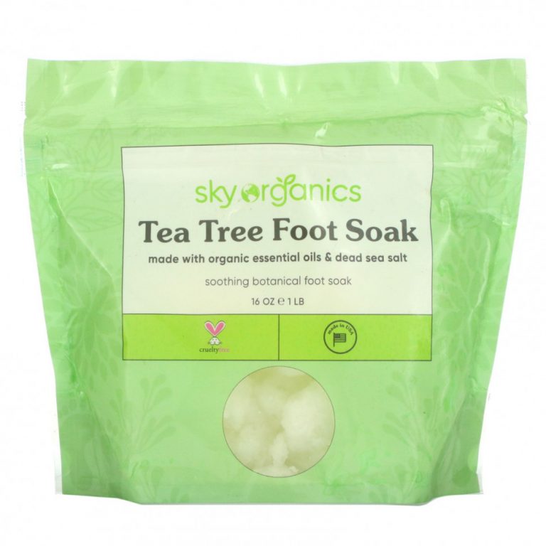 Sky Organics, Tea Tree Foot Soak, средство для ног, 1 фунт (16 унций)