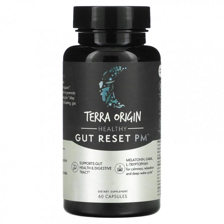 Terra Origin, Healthy Gut Reset PM, 60 капсул