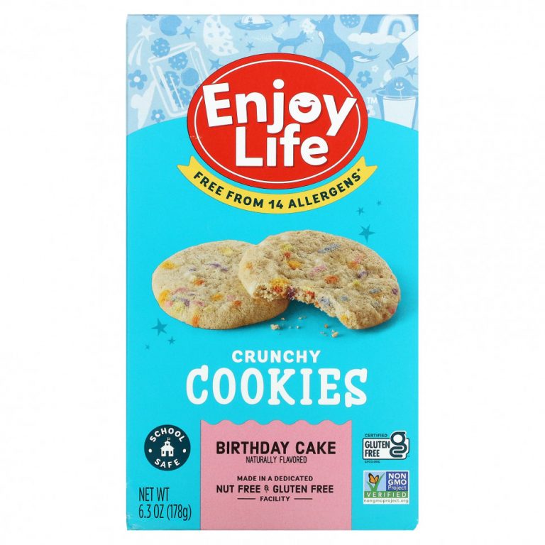 Enjoy Life Foods, Хрустящее печенье, праздничный торт, 178 г (6,3 унции)