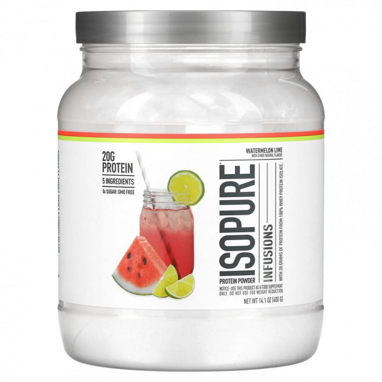 Isopure, Infusions, протеиновый порошок, арбуз и лайм, 400 г (14,1 унции)