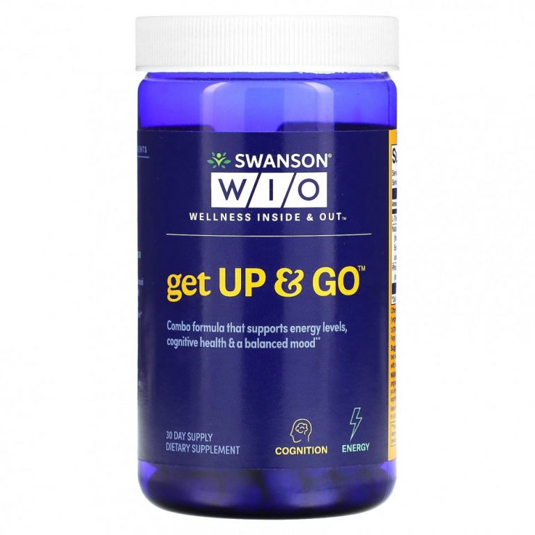 Swanson WIO, Get Up & Go, 60 вегетарианских капсул