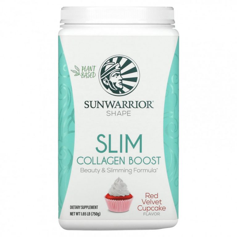 Sunwarrior, Shape, Slim Collagen Boost, кекс с красным бархатом, 750 г (1,65 фунта)