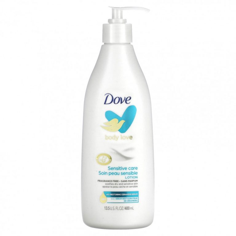 Dove, Лосьон для чувствительной кожи, без отдушек, 400 мл (13,5 жидк. Унции)