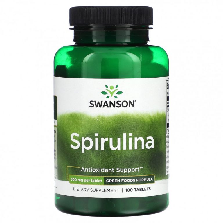 Swanson, Spirulina, 500 mg, 180 Tablets