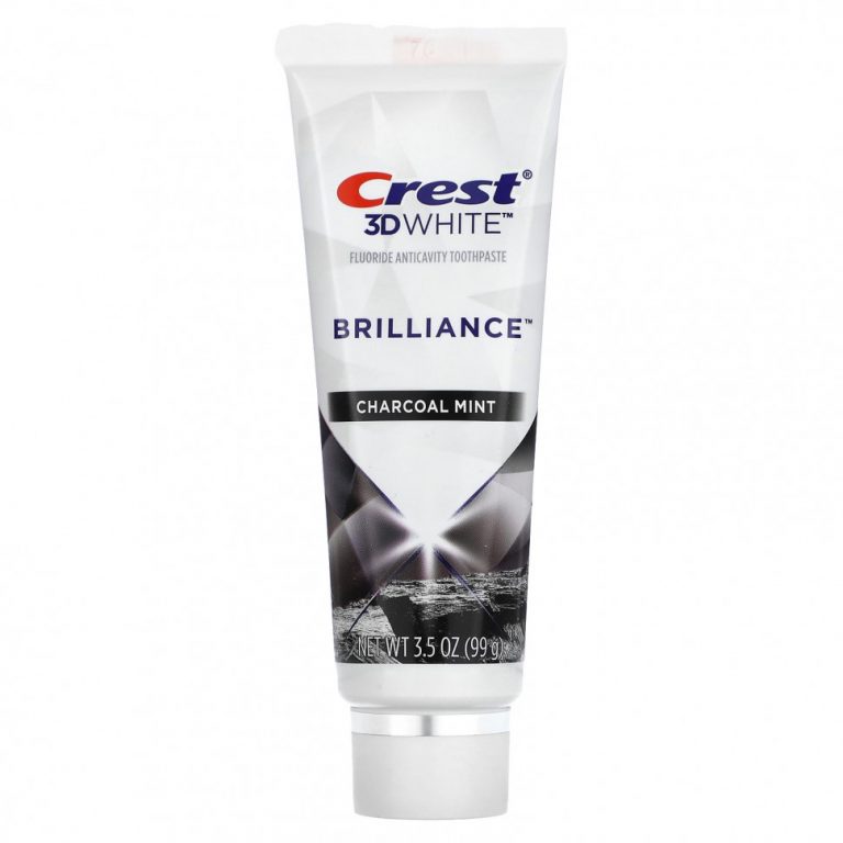 Crest, 3D White, Brilliance, фторидная зубная паста, древесный уголь и мята, 99 г (3,5 унции)