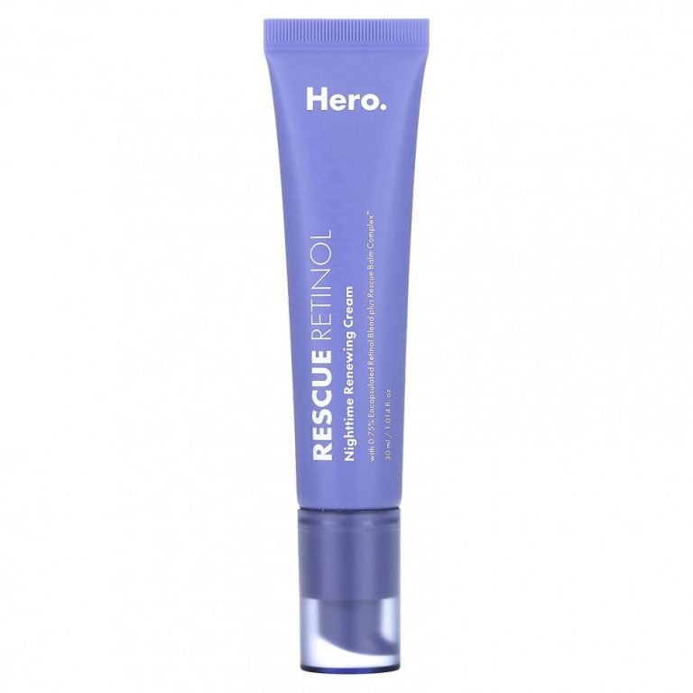 Hero Cosmetics, Rescue Retinol, ночной восстанавливающий крем, 30 мл (1,014 жидк. Унции)