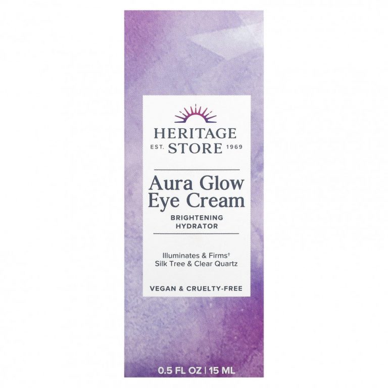 Heritage Store, Крем для кожи вокруг глаз Aura Glow, 15 мл (0,5 жидк. Унции)