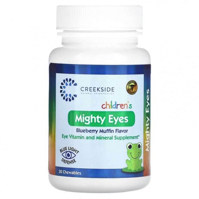 Creekside Natural Therapeutics, Children’s Mighty Eyes, черничный маффин, 30 жевательных таблеток