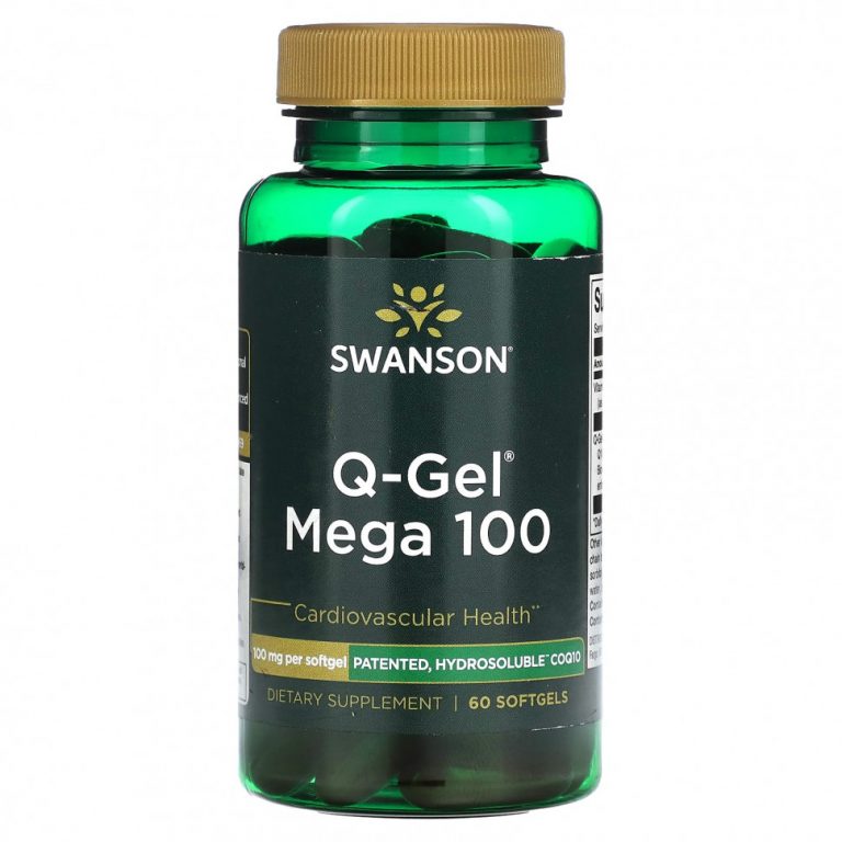 Swanson, Q-Gel Mega 100, 100 мг, 60 мягких таблеток