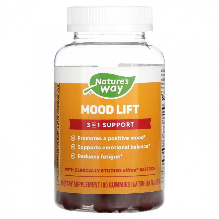 Nature’s Way, Mood Lift, арбуз, 90 жевательных таблеток