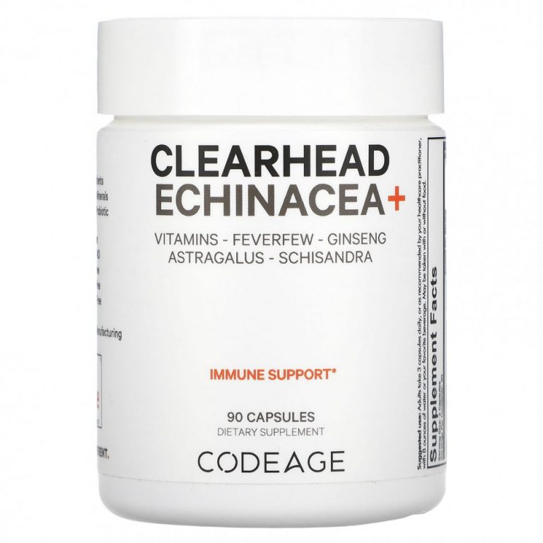 Codeage, Clearhead Echinacea +, 90 капсул