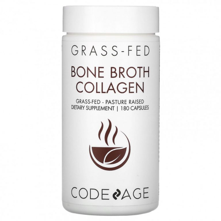 Codeage, Bone Broth Collagen, 180 капсул