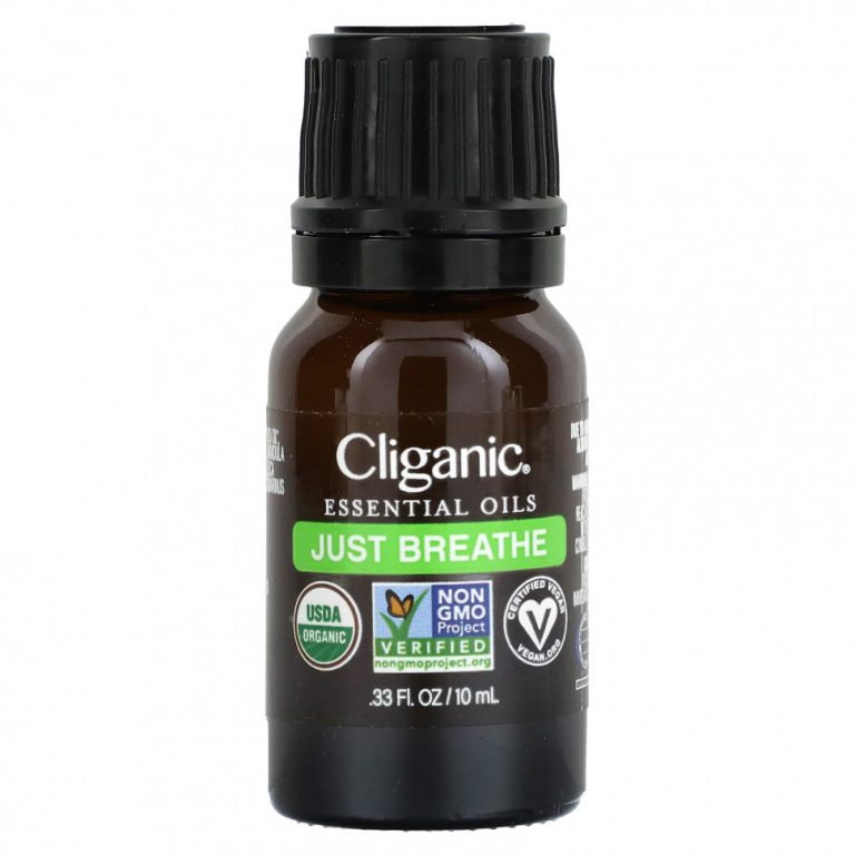 Cliganic, Смесь эфирных масел, Just Breathe, 10 мл (0,33 жидк. Унции)