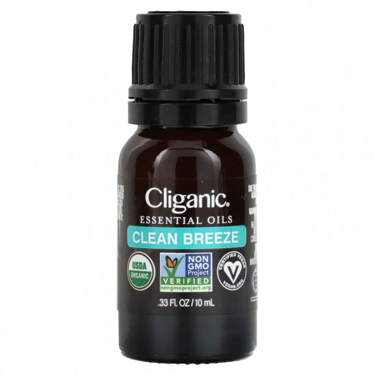 Cliganic, Смесь эфирных масел, Clean Breeze, 10 мл (0,33 унции)