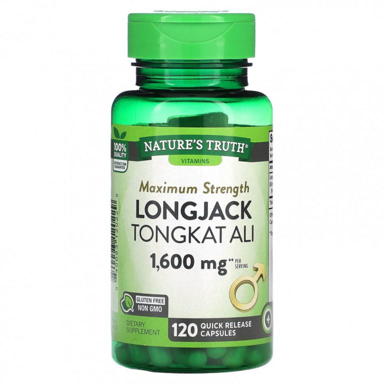 Nature’s Truth, Longjack Tongkat Ali, 800 мг, 120 капсул быстрого действия