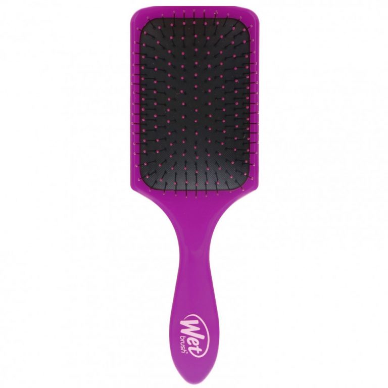 Wet Brush, Paddle Detangler Brush, щетка для легкого расчесывания, пурпурный, 1 шт.