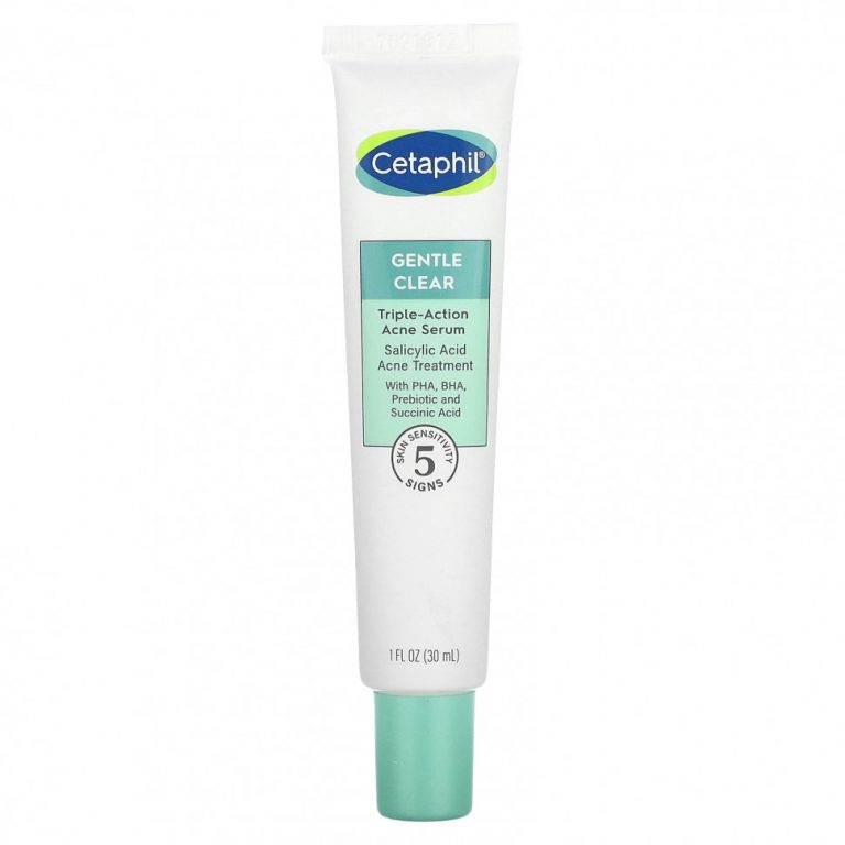 Cetaphil, Gentle Clear, сыворотка тройного действия от акне, 30 мл (1 жидк. Унция)