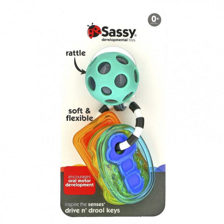 Sassy, Inspire The Senses, Drive N ‘Drool Keys, 0+ Months, 1 Count