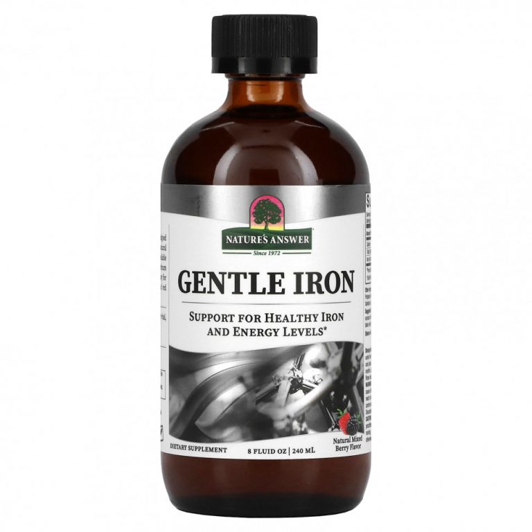 Nature’s Answer, Gentle Iron, натуральное ягодное ассорти, 240 мл (8 жидк. Унций)