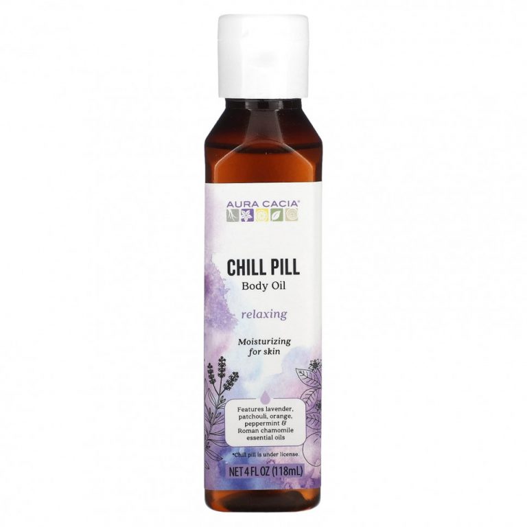 Aura Cacia, Chill Pill, масло для тела, 118 мл (4 жидк. Унции)