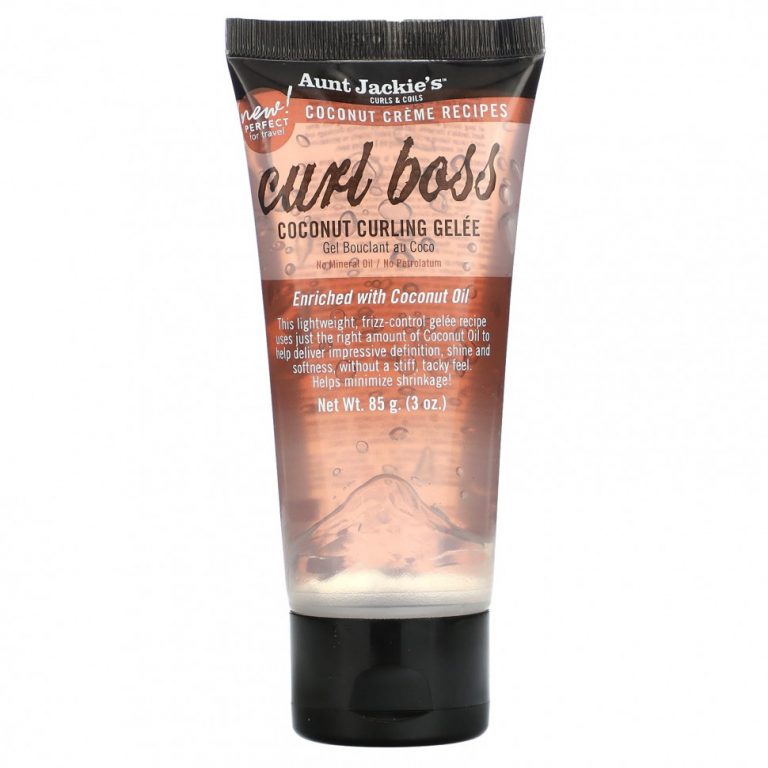 Aunt Jackie’s Curls & Coils, Curl Boss, Coconut Curling Gelee, 85 г (3 унции)