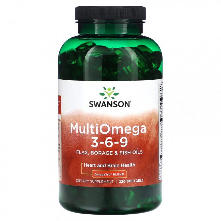 Swanson, Multi Omega 3-6-9« 220 мягких таблеток