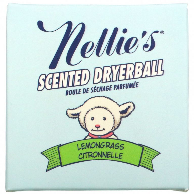 Nellie’s, Шарик из ароматизированной шерсти, лемонграсс, 50 порций