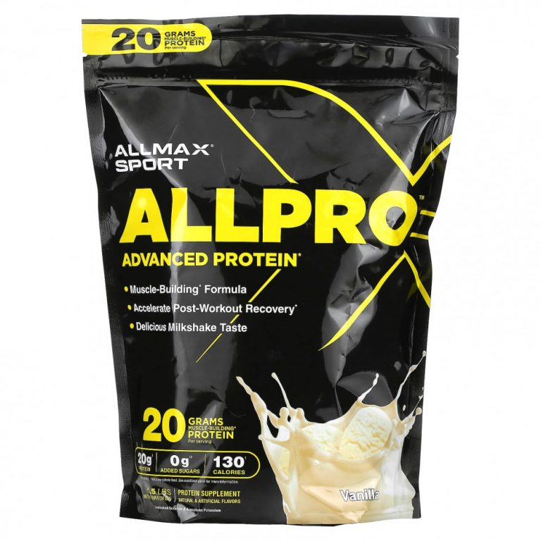 ALLMAX, Sport, улучшенный протеин ALLPRO, ваниль, 680 г (1,5 фунта)