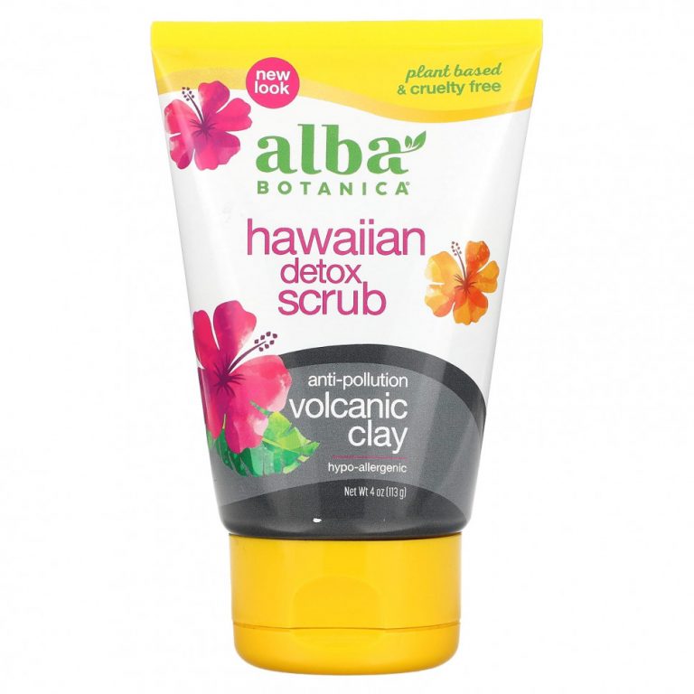 Alba Botanica, Гавайский скраб для детоксикации, 113 г (4 унции)