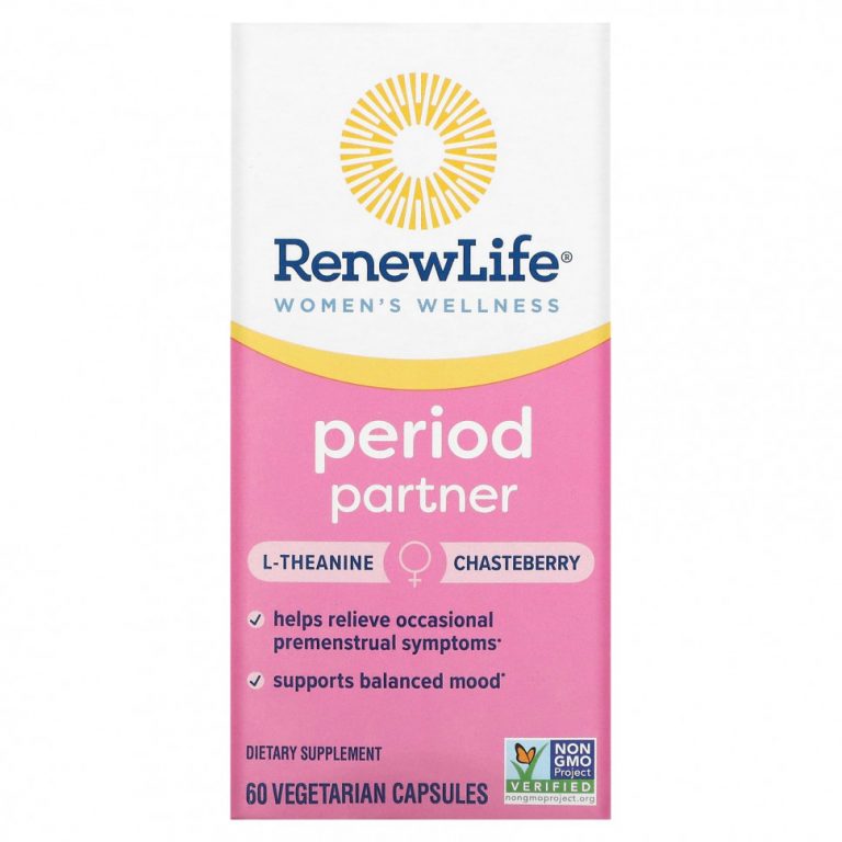 Renew Life, Women’s Wellness, Period Partner, 60 Vegetarian Capsules