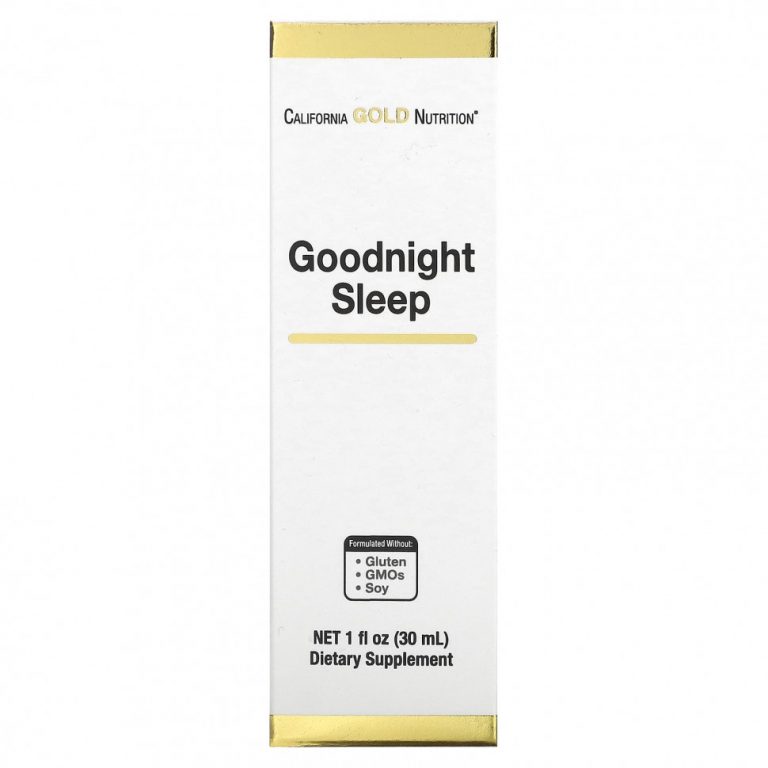 California Gold Nutrition, Goodnight Sleep, средство для спокойного сна, 30 мл (1 жидк. унция)