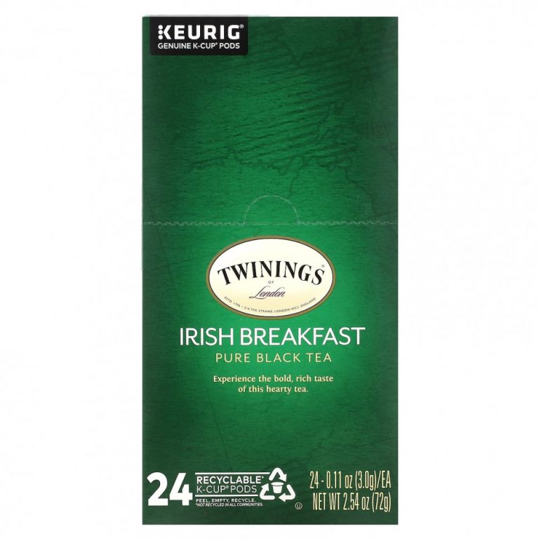 Twinings, Чистый черный чай, ирландский завтрак, 24 капсулы, по 3 г (0,11 унции)